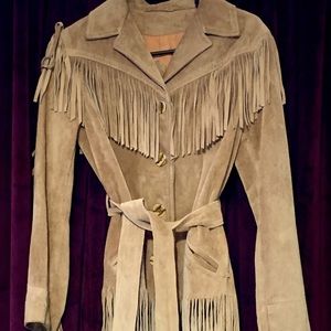 True Vintage Suede fringe Jacket